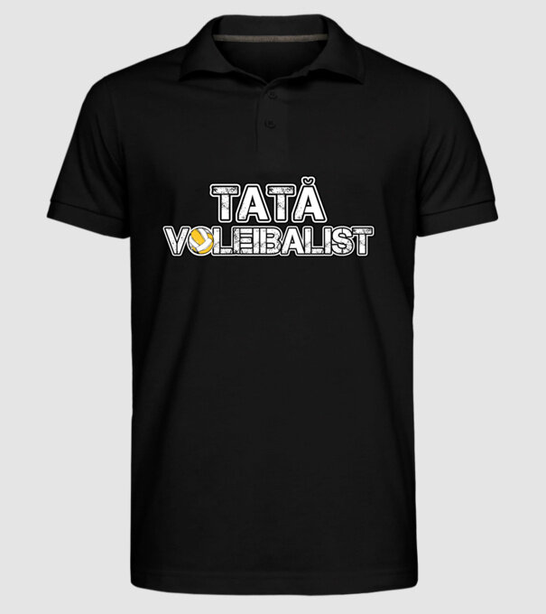 tată voleibalist model negru pe tricou