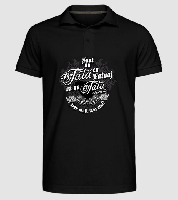 Sunt o mamă cu tatuaj, ca o mamă obișnuită, dar mult mai cool! model negru pe tricou