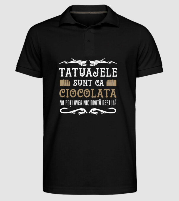 Tatuajele sunt ca ciocolata, nu poți avea niciodată destulă model negru pe tricou
