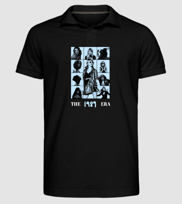 Taylor Swift ERAS blue model negru pe tricou