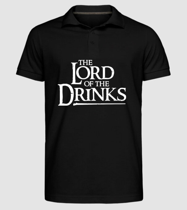 The Lord Of The Drinks model negru pe tricou