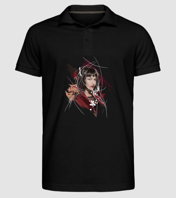 tokyo poster model negru pe tricou