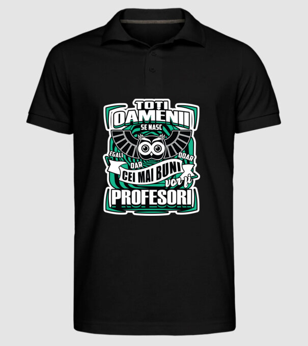 Toți oamenii profesori model negru pe tricou