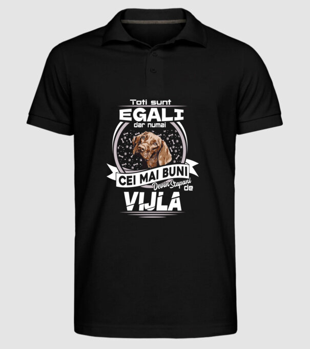 Toți sunt egali, dar numai cei mai buni devin stăpâni de vijla lght model negru pe tricou