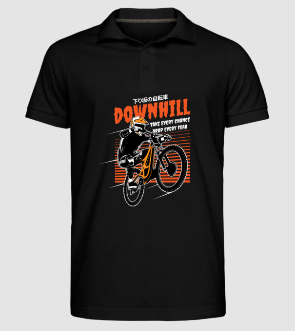TR Downhill model negru pe tricou