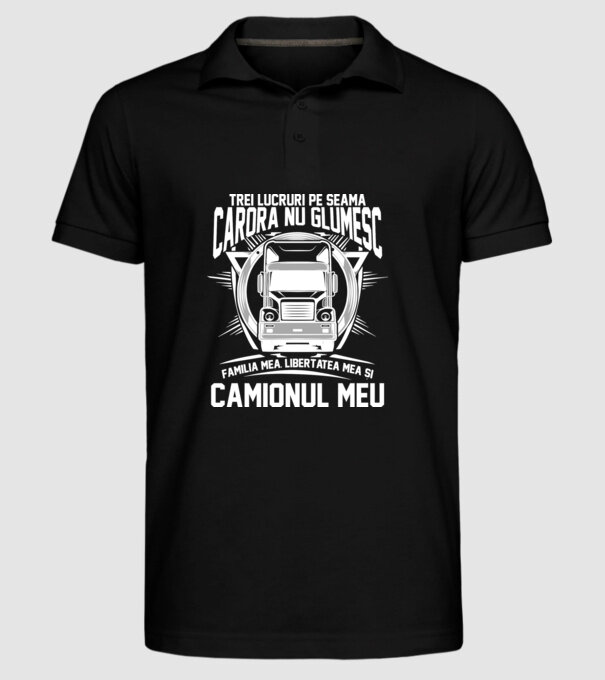 trei lucruri pe seama cărora nu glumesc: familia mea, libertatea mea și camionul meu model negru pe tricou
