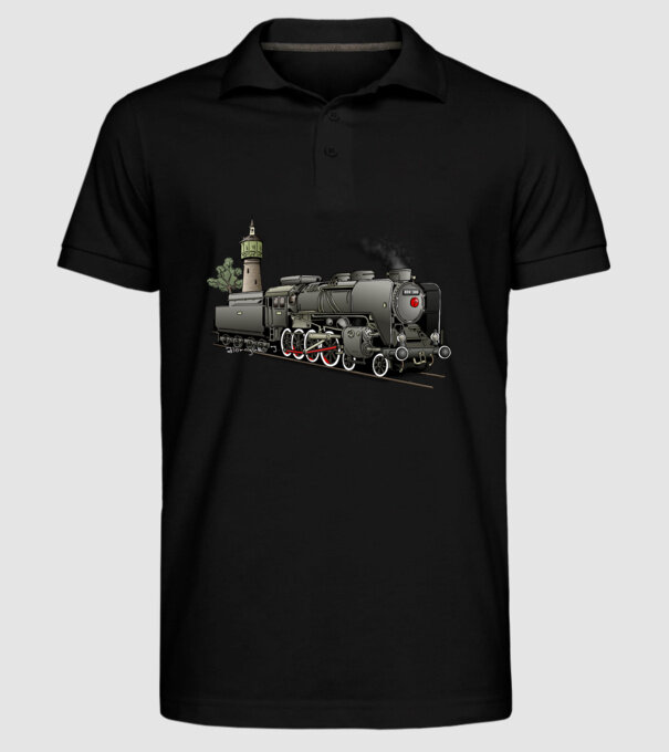 Trenuri model negru pe tricou