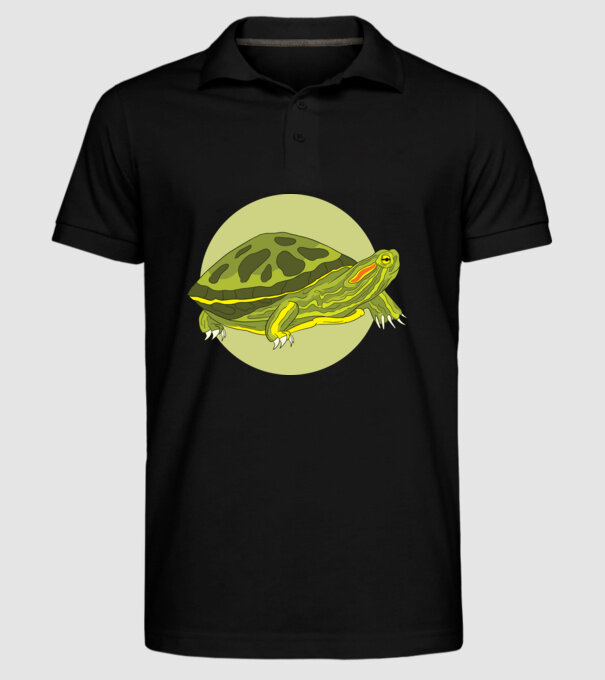 Turtle model negru pe tricou