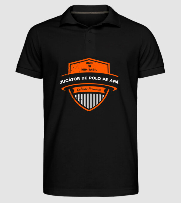 Jucător de Polo pe apă unic și inimitabil calitate premium model negru pe tricou