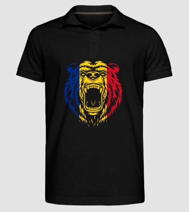 ursul model negru pe tricou