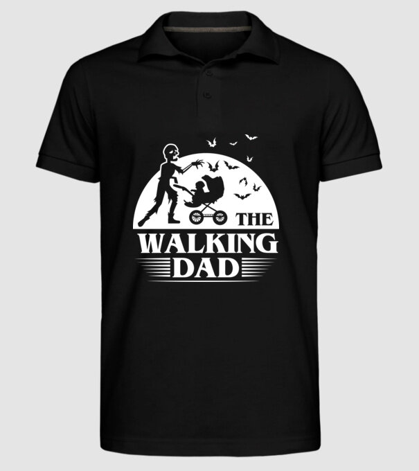 Walking dad model negru pe tricou