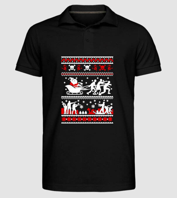 Walking Dead cu motiv norvegian model negru pe tricou