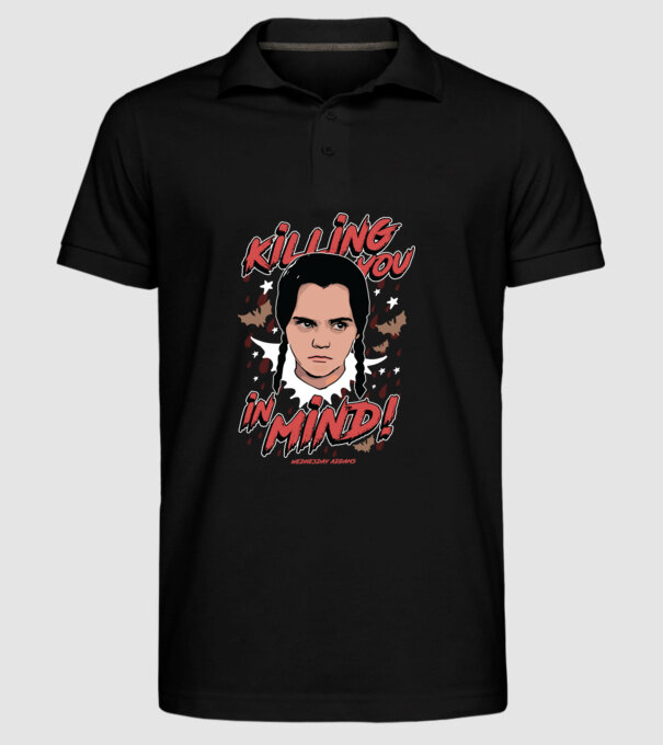 WEDNESDAY Killing You in my mind model negru pe tricou