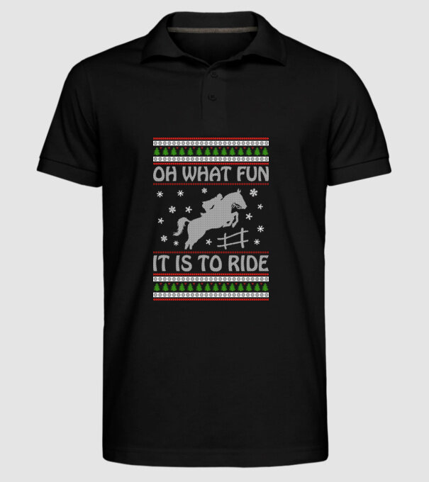 What Fun is to ride - Horse model negru pe tricou