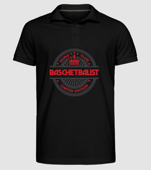 baschetbalist model negru pe tricou