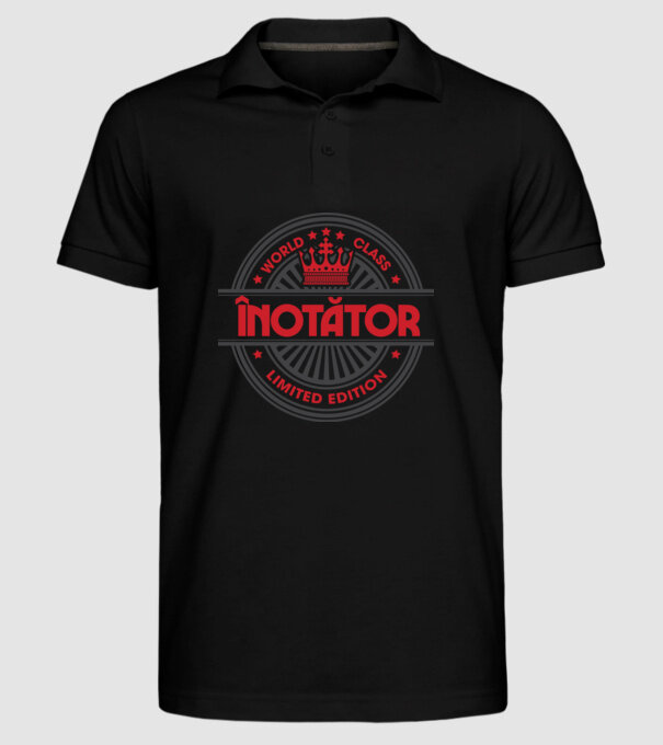 înotător model negru pe tricou