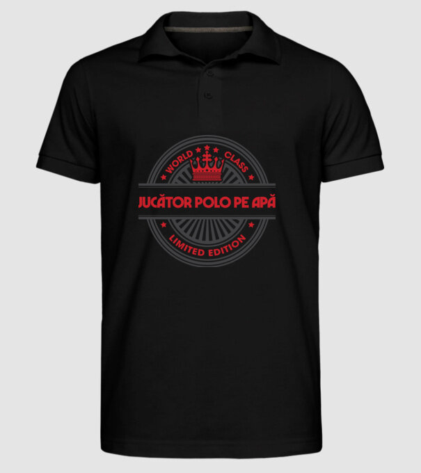 jucător polo pe apă model negru pe tricou