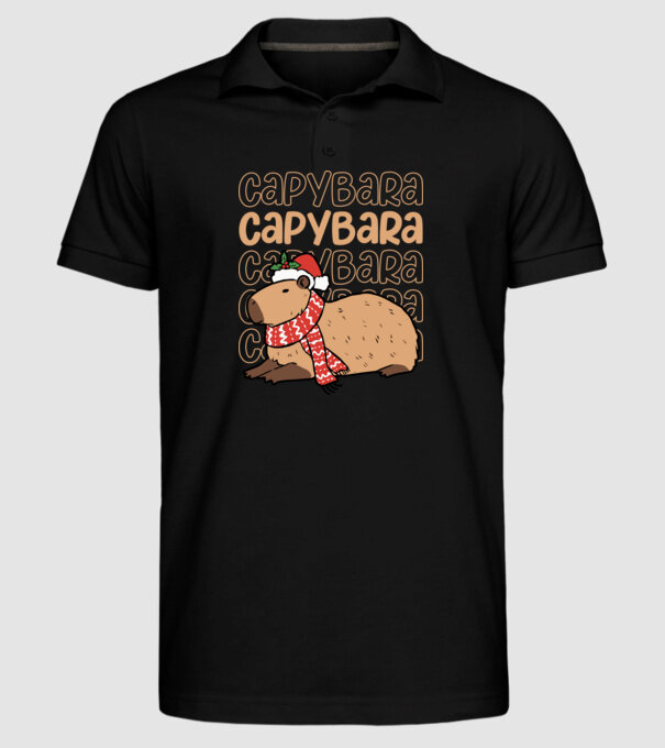 Xmas Cappy model negru pe tricou