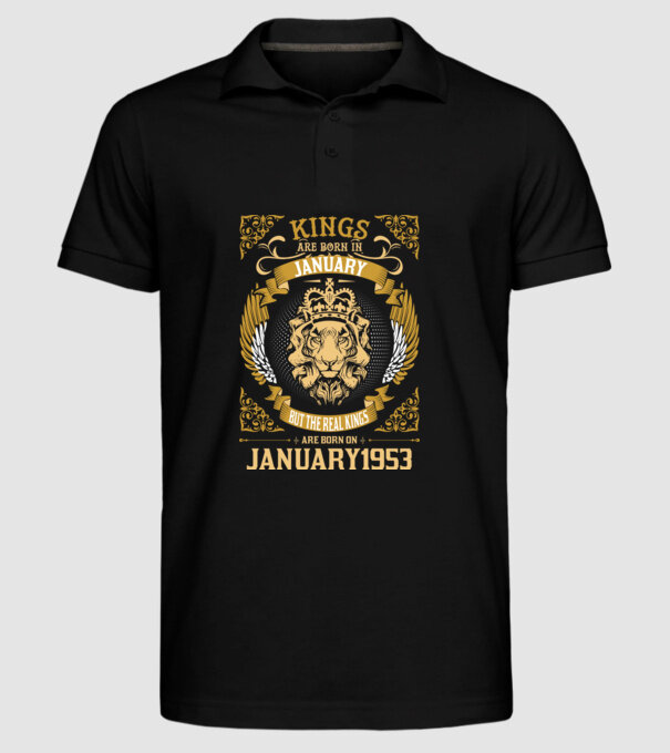Ziua de naștere a Leului 1953 january model negru pe tricou