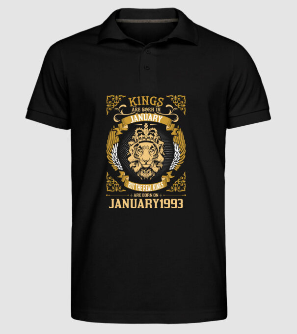  Ziua de naștere a Leului 1993 january model negru pe tricou