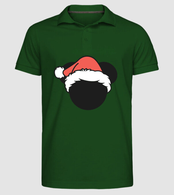 Crăciun Mickey model verde închis pe tricou