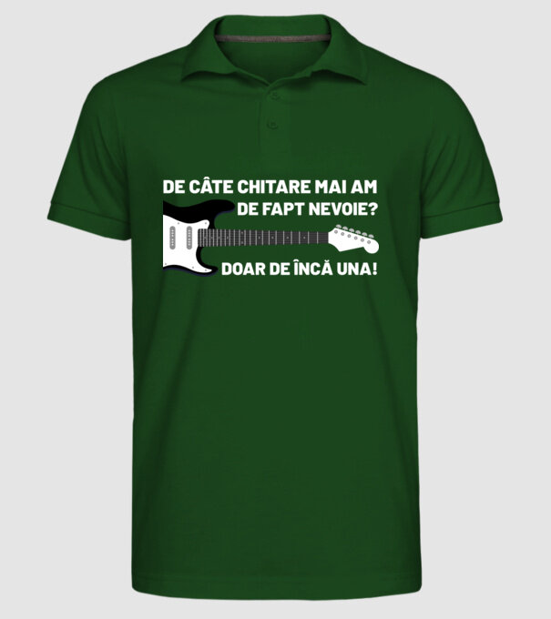 De câte chitare mai am de fapt nevoie? Doar de încă una model verde închis pe tricou