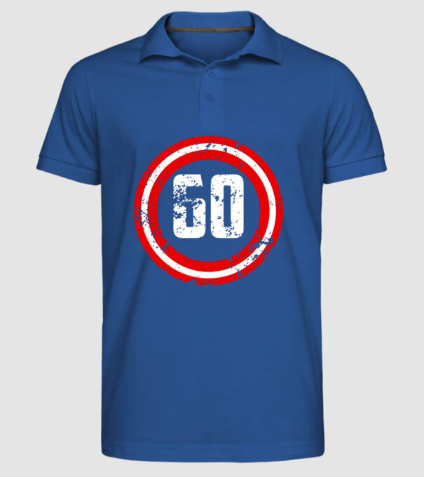 Birthday captain 60 Years old model albastru regal pe tricou