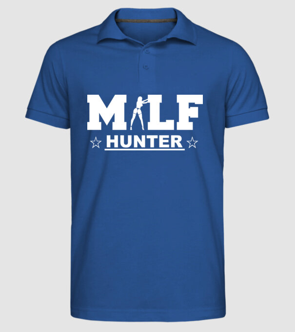Milf model albastru regal pe tricou
