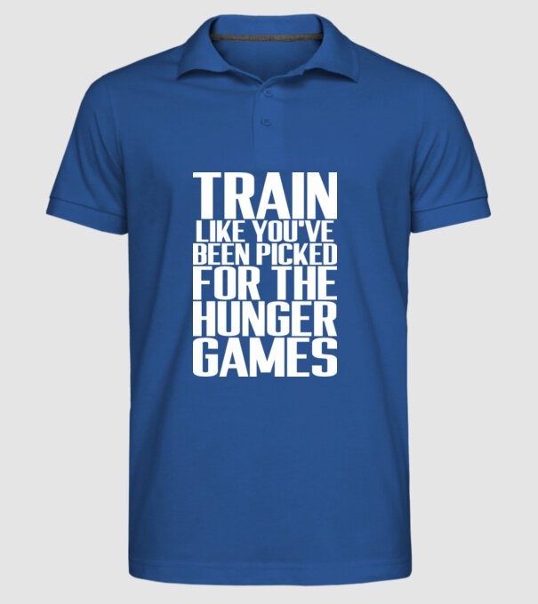 Train like youve been picked for the hunger games model albastru regal pe tricou