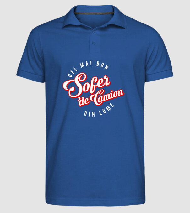 Cel mai bun ȘOFER DE CAMION din lume model albastru regal pe tricou