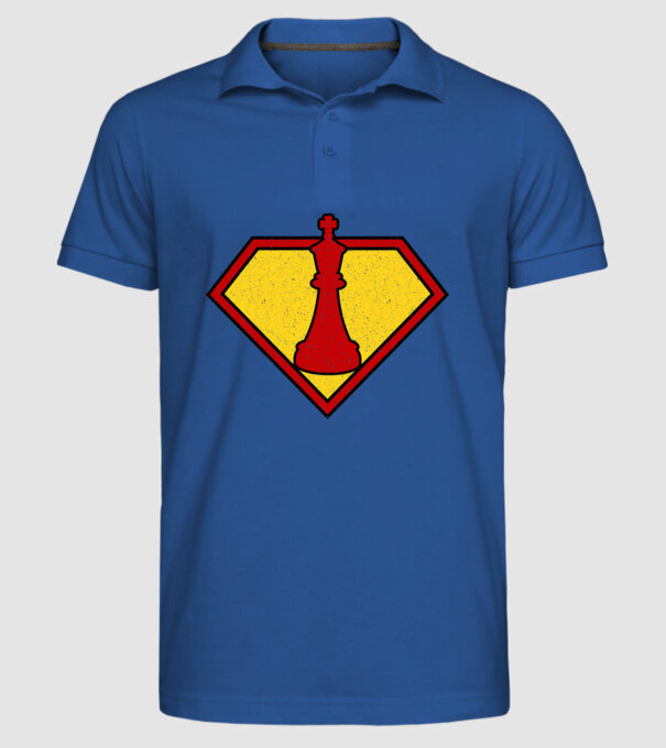 SuperChess rege model albastru regal pe tricou