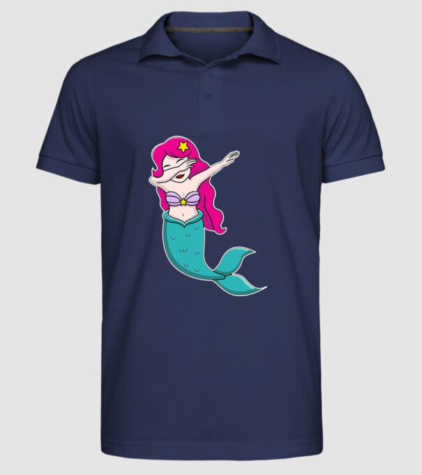 Sirenă DAB model albastru închis pe tricou