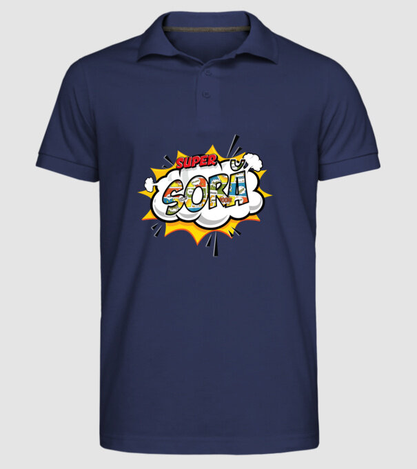 Super Soră model albastru închis pe tricou