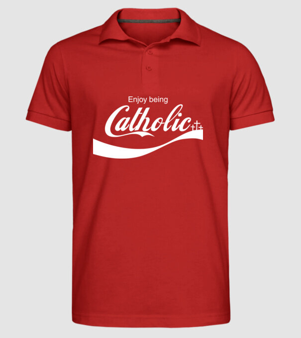 ChatoliCoke model roșu pe tricou