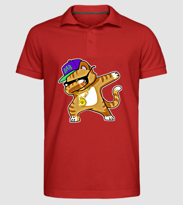 Cool Cat DAB model roșu pe tricou