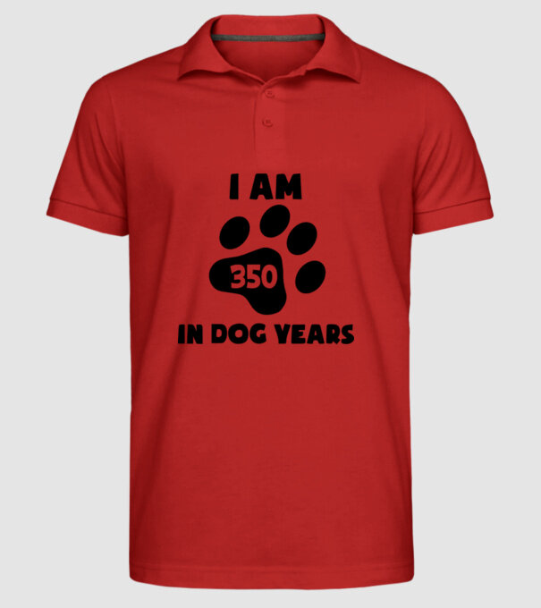 Dog Year - 350 model roșu pe tricou