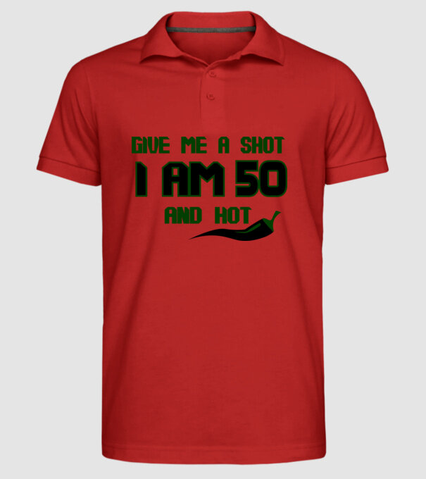 Give me a shot - 60 model roșu pe tricou