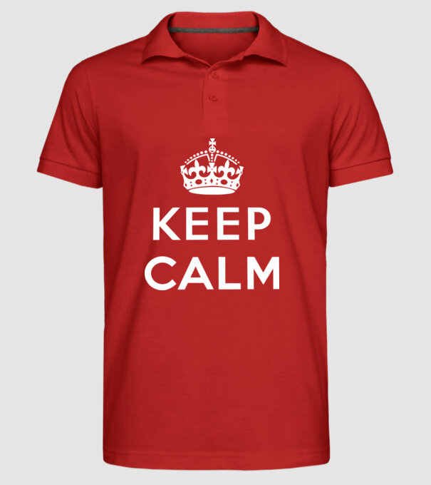 keep calm blank model roșu pe tricou