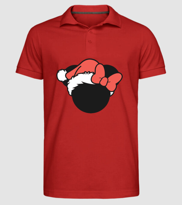 Crăciun Minnie model roșu pe tricou