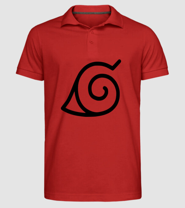 simbol naruto model roșu pe tricou