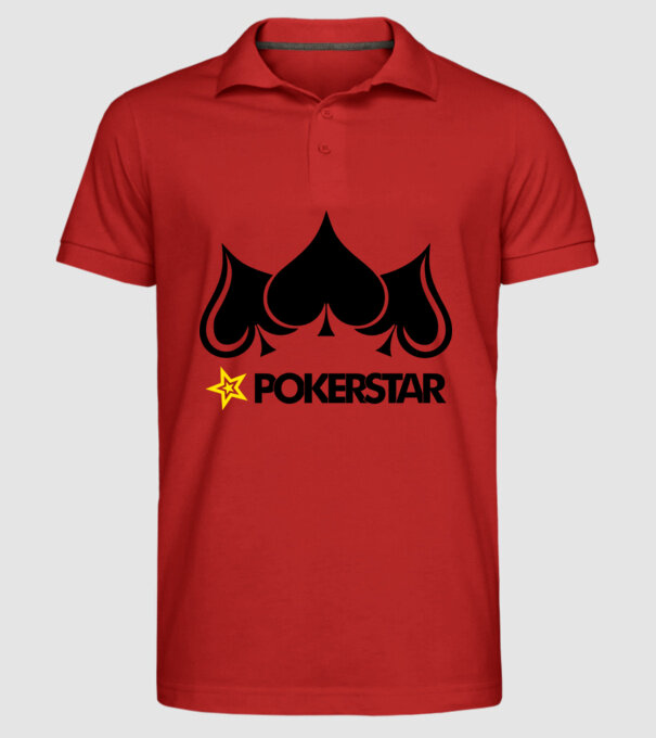 Pokerstar 2 model roșu pe tricou