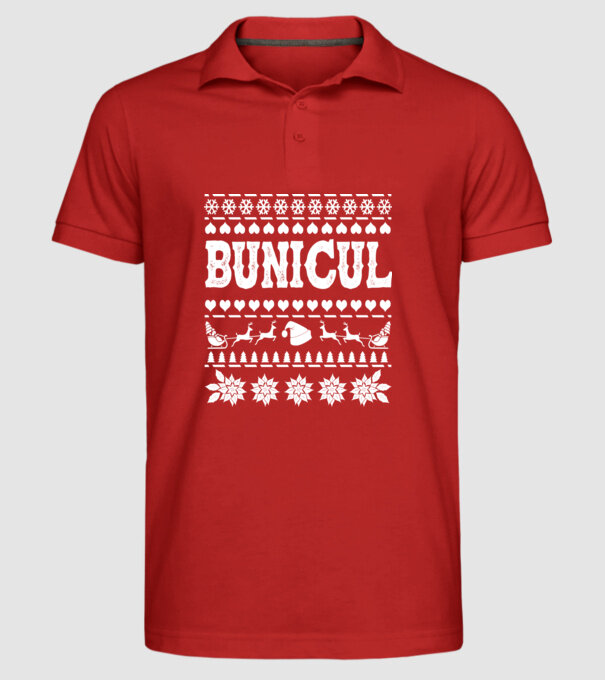 Bunicul model roșu pe tricou