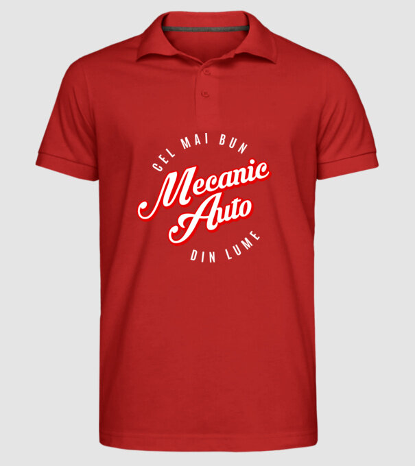 Cel mai bun MECANIC AUTO din lume model roșu pe tricou