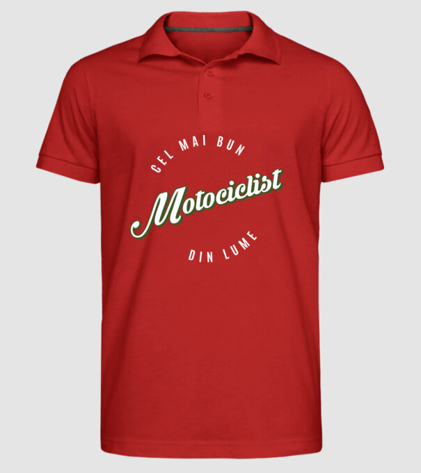 Cel mai bun Motociclist din lume model roșu pe tricou