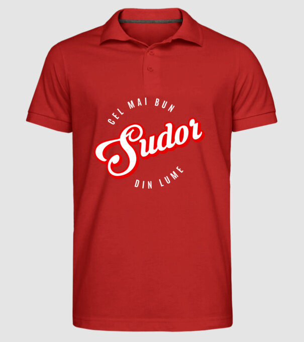 Cel mai bun SUDOR din lume model roșu pe tricou