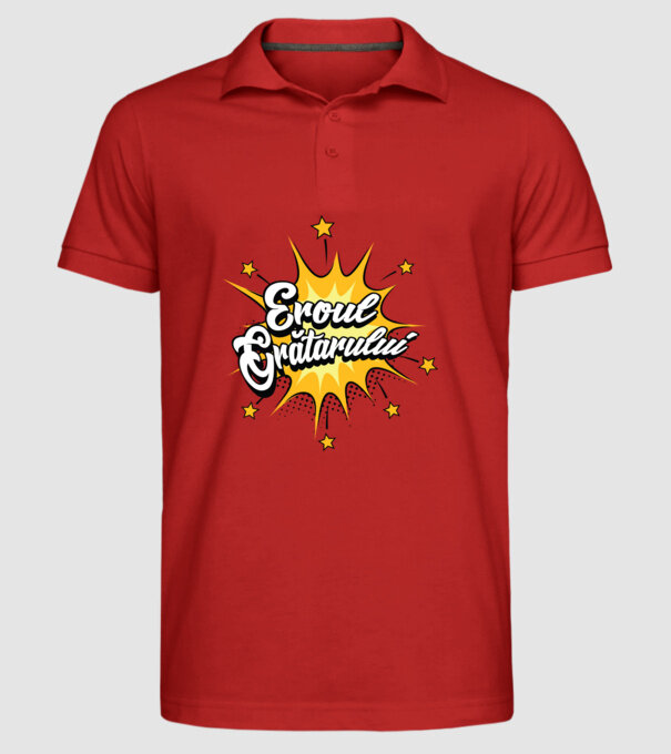 Eroul Grătarului model roșu pe tricou