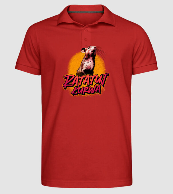 Ratatuj kurwa model roșu pe tricou