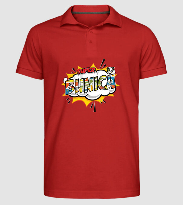 Super Bunică model roșu pe tricou