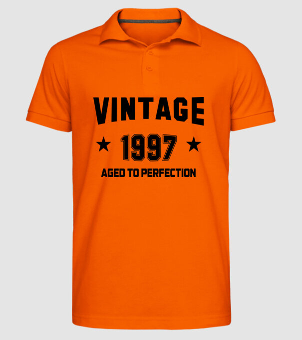 Vintage - 1997 model portocaliu pe tricou