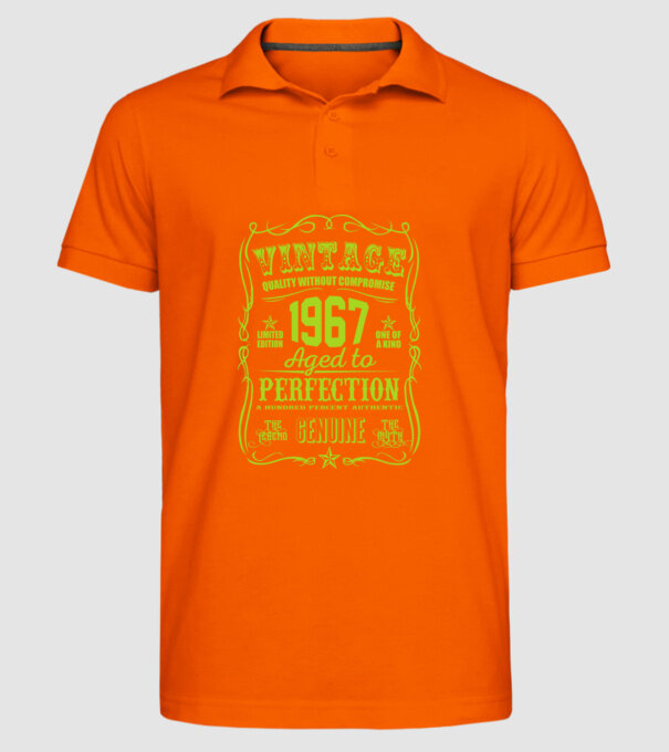 Vintage Perfection - 1967 model portocaliu pe tricou